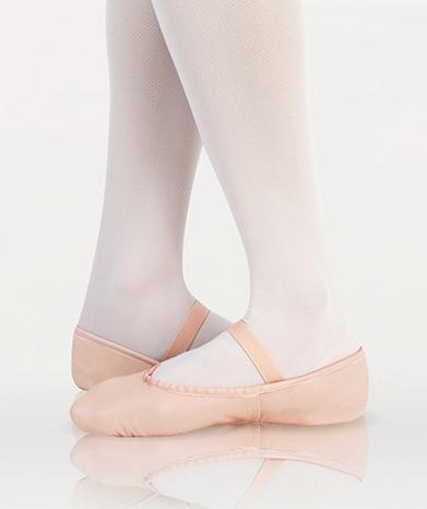 Full Sole Leather Pleated Ballet Slipper STYLE: 201A/201C