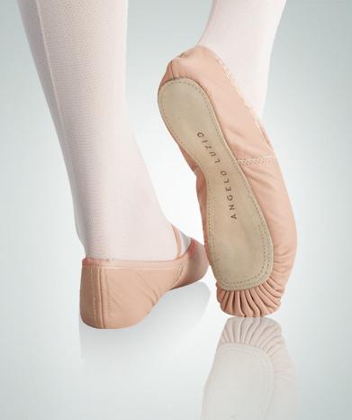 Full Sole Leather Pleated Ballet Slipper STYLE: 201A/201C