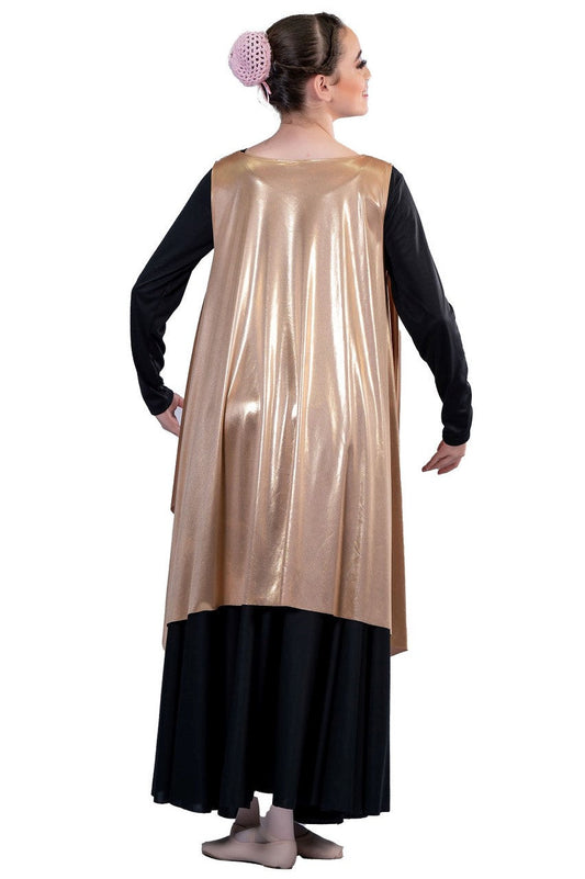 DRAPEY METALLIC TANK TUNIC