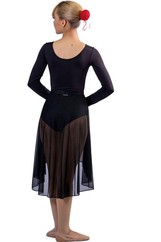 KNEE LENGTH CHIFFON SKIRT