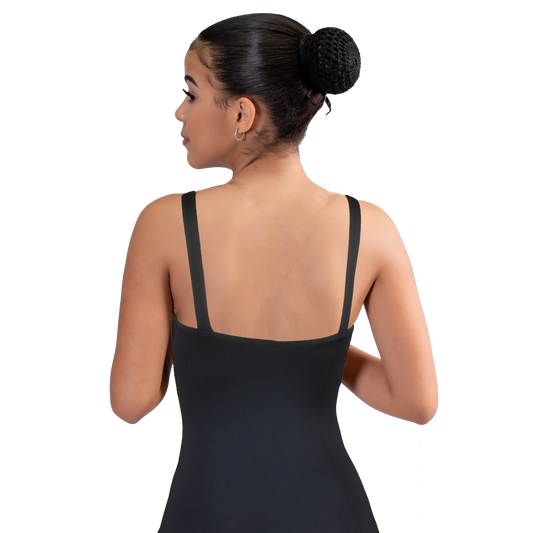 Adult Wide Strap Camisole Leotard With Pinched Front