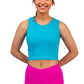 NOVELTY RACERBACK MIDRIFF TOP