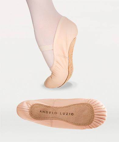 Full Sole Leather Pleated Ballet Slipper STYLE: 201A/201C