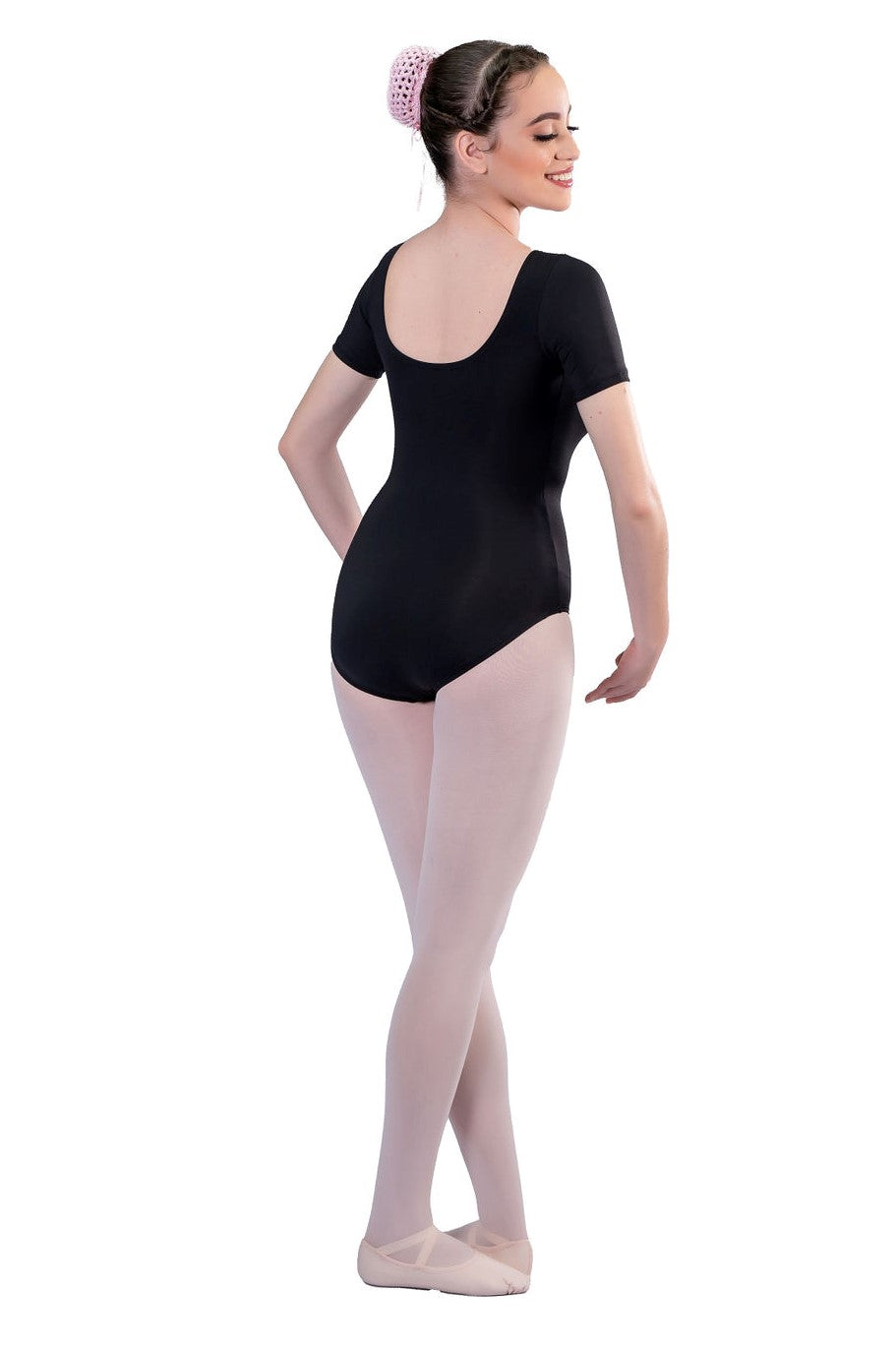 SHORT SLEEVE BALLET CUT LEOTARD