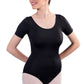 SHORT SLEEVE BALLET CUT LEOTARD
