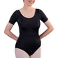 SHORT SLEEVE BALLET CUT LEOTARD
