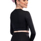 LONG SLEEVE V-NECK MIDRIFF TOP