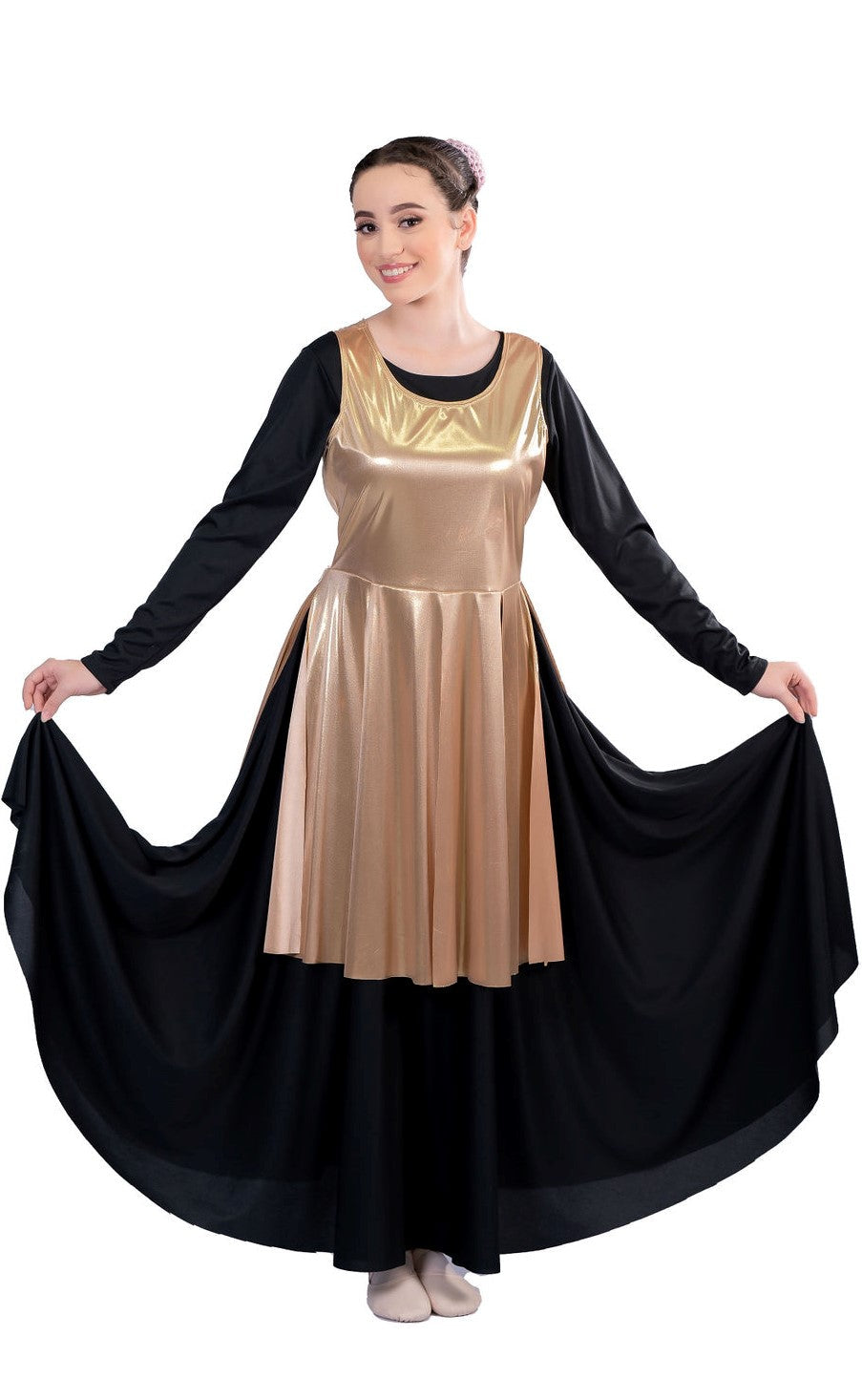 METALLIC PANEL TUNIC