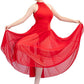 LONG MOCK T-NECK DANCE DRESS