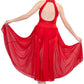 LONG MOCK T-NECK DANCE DRESS