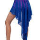 BACK TO SIDE DRAPEY SPARKLE CHIFFON SKIRT