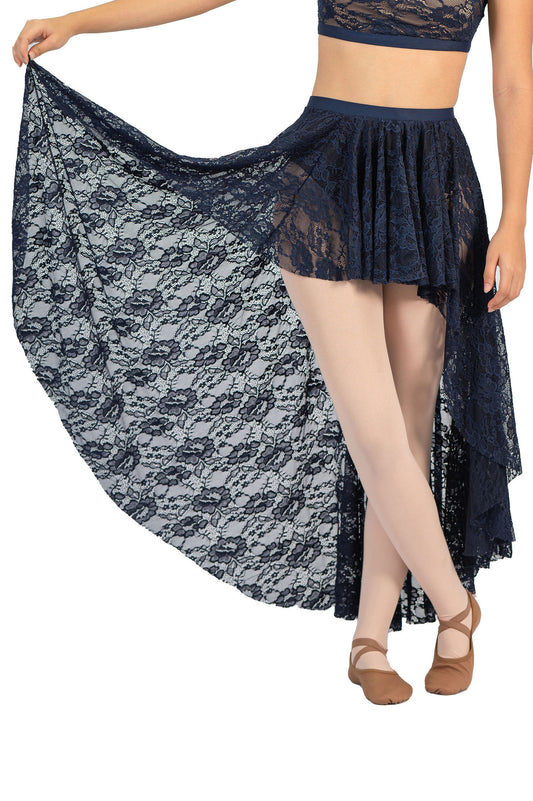 LACE CONVERTIBLE DRAPEY SKIRT