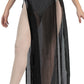 SPARKLE CHIFFON SIDE SLIT SKIRT