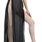 SPARKLE CHIFFON SIDE SLIT SKIRT