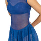 SPARKLE OPEN BACK ATTACHED SWEETHEART NECK DRESS