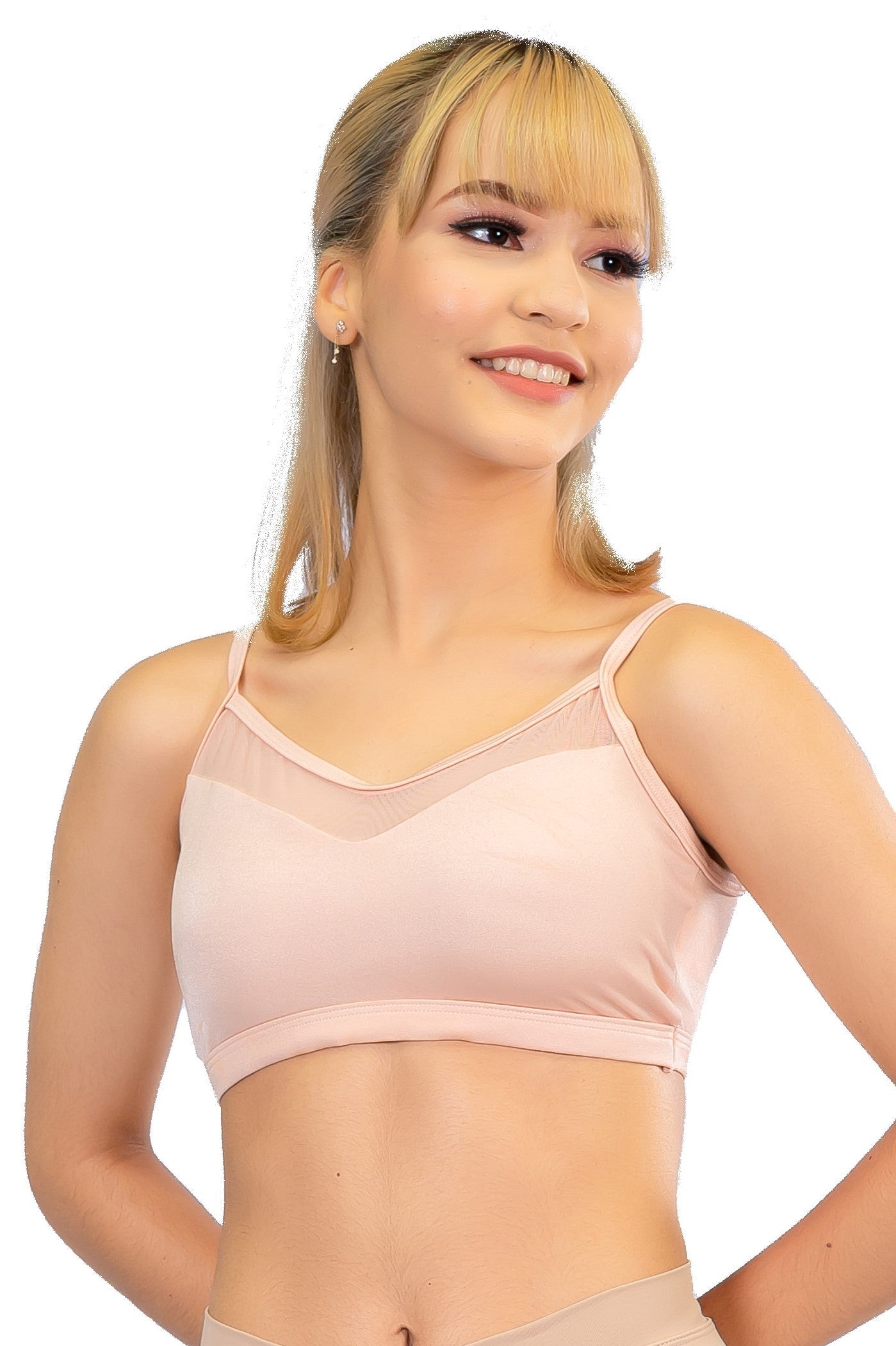 POWER MESH CAMISOLE BRA TOP