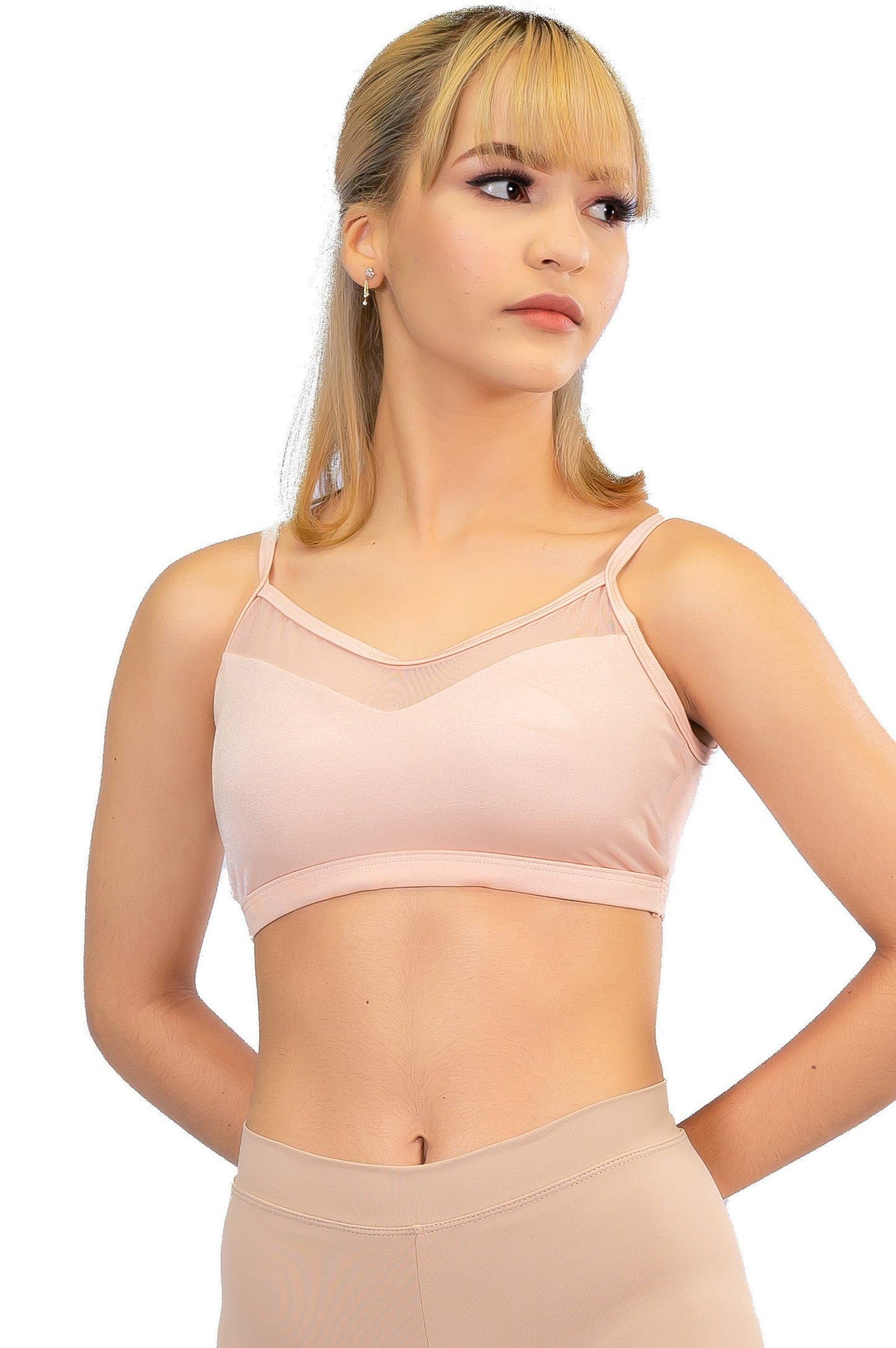 POWER MESH CAMISOLE BRA TOP