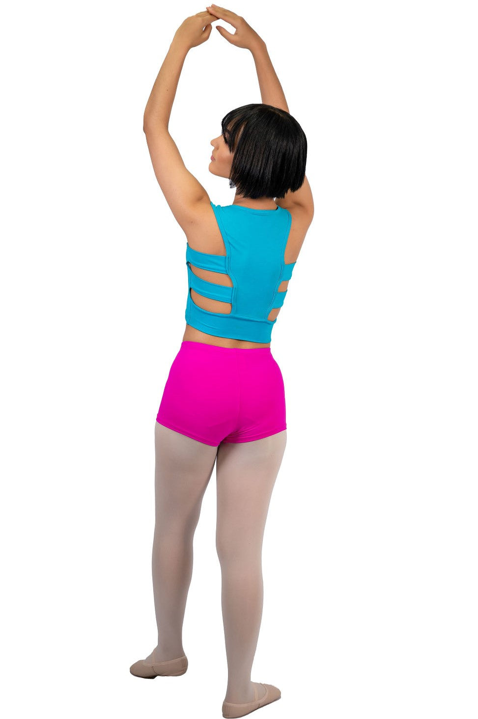 NOVELTY RACERBACK MIDRIFF TOP