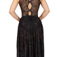 Floral Mesh Tank Leotard with Wrap Front Dress